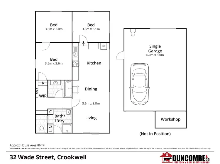 Floorplan of Homely house listing, 32 Wade Street, Crookwell NSW 2583