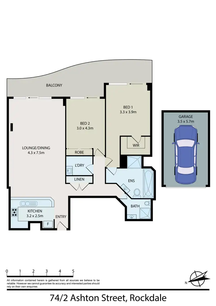 Floorplan of Homely apartment listing, 74/2 Ashton Street, Rockdale NSW 2216