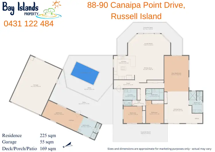 Floorplan of Homely house listing, 88-90 Canaipa Point Drive, Russell Island QLD 4184