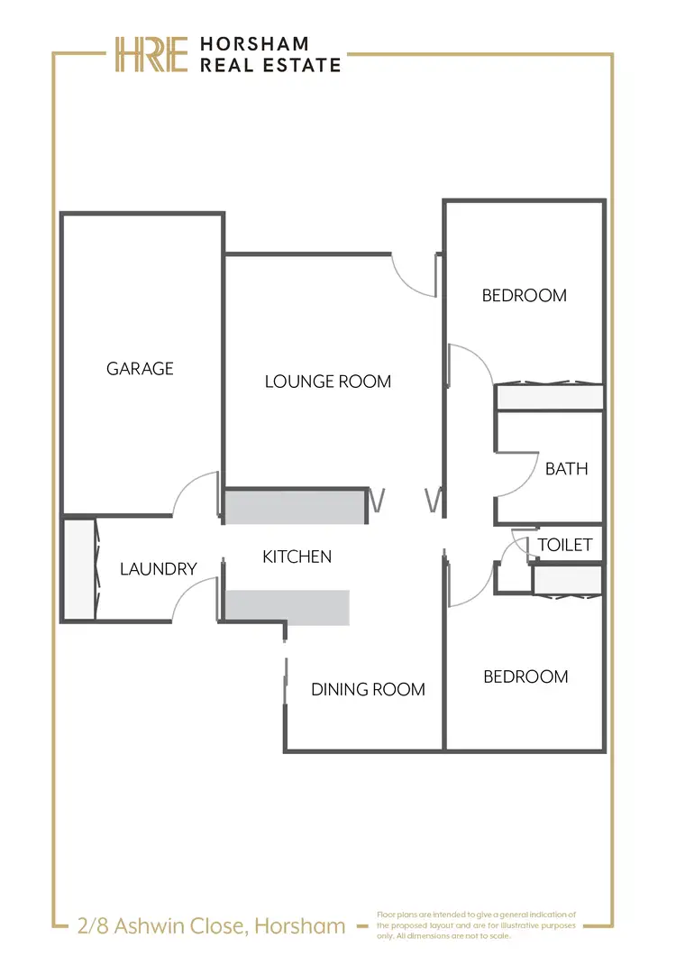 Floorplan of Homely house listing, 2/8 Ashwin Close, Horsham VIC 3400
