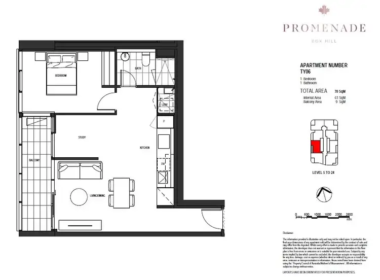 Floorplan of Homely apartment listing, 1Plus/36 Prospect Street, Box Hill VIC 3128