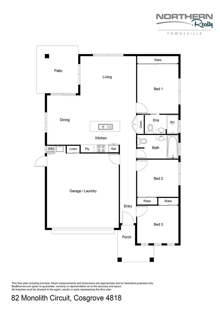 Floorplan of Homely house listing, 82 Monolith Circuit, Cosgrove QLD 4818