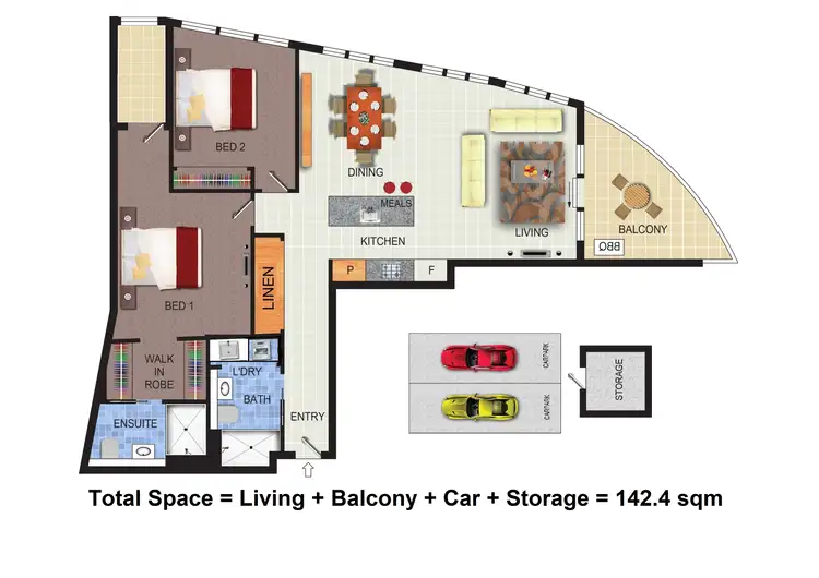 Floorplan of Homely apartment listing, 220/1 Anthony Rolfe Avenue, Gungahlin ACT 2912