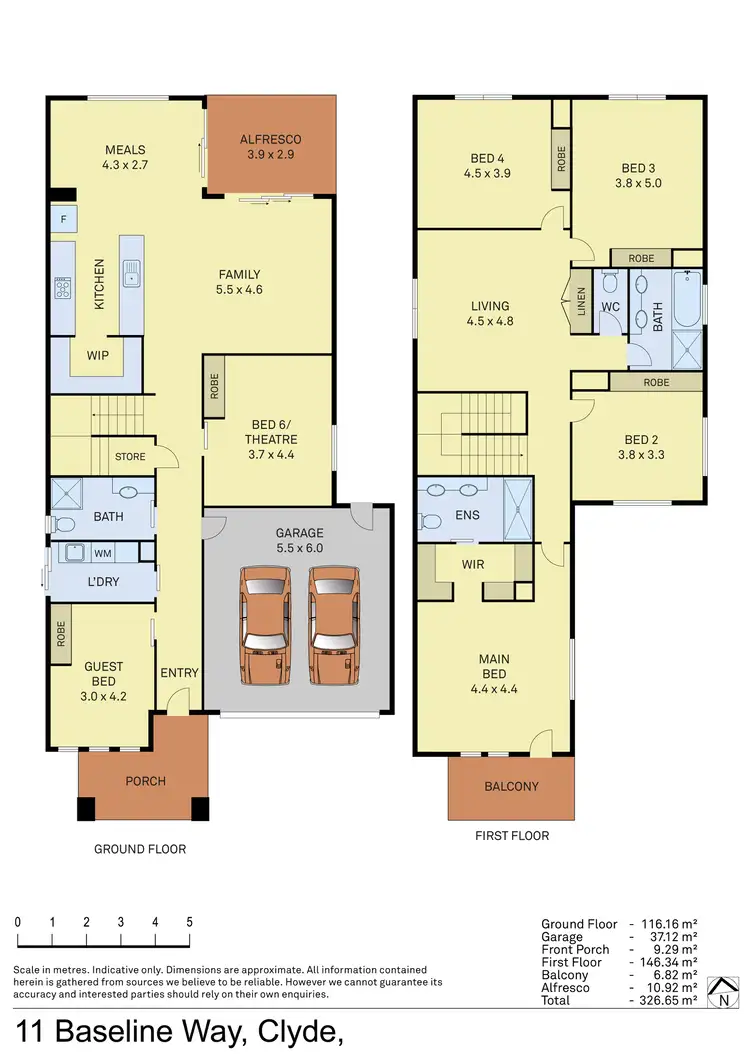 Floorplan of Homely house listing, 11 Baseline Way, Clyde VIC 3978