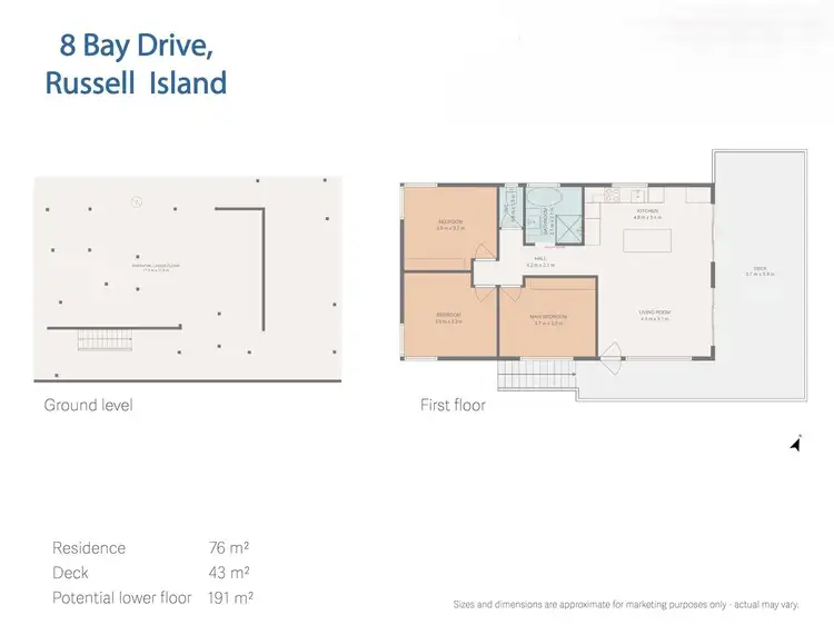 Floorplan of Homely house listing, 8 Bay Drive, Russell Island QLD 4184