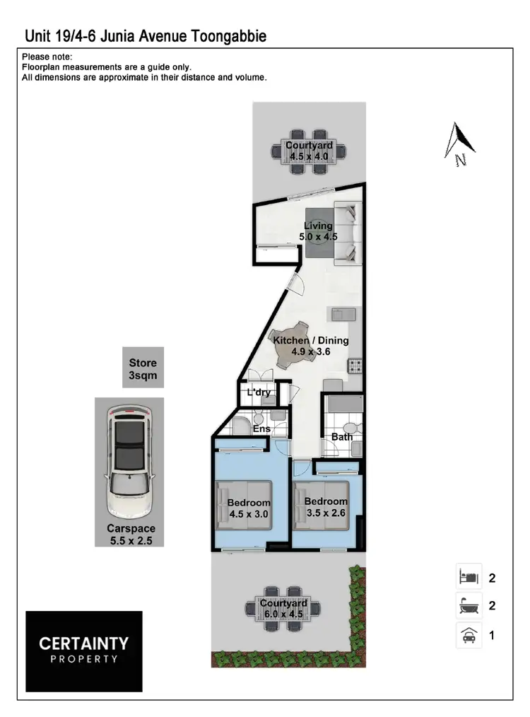 Floorplan of Homely apartment listing, 19/4-6 Junia Avenue, Toongabbie NSW 2146