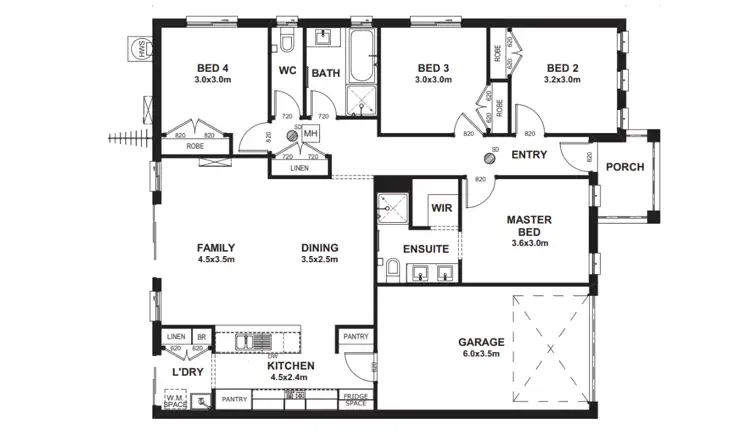Floorplan of Homely house listing, Address available on request