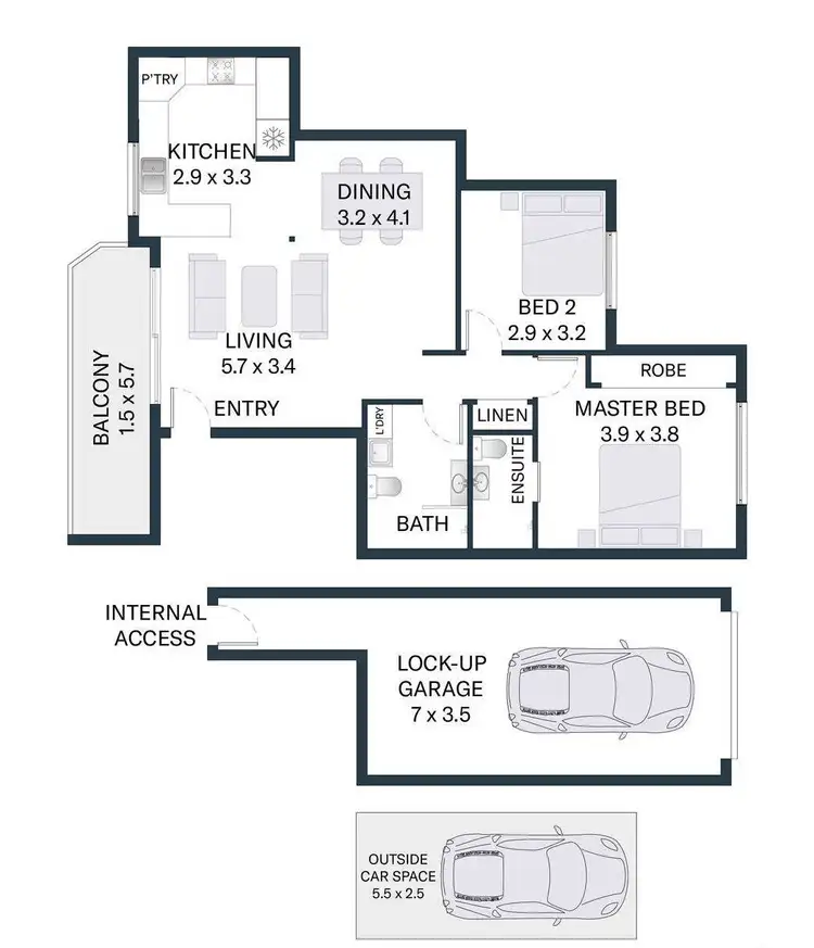 Floorplan of Homely unit listing, 4/5 Fielding Street, Collaroy NSW 2097