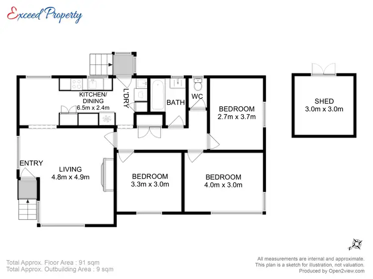 Floorplan of Homely house listing, 4 Dempster Street, Claremont TAS 7011
