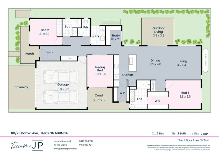 Floorplan of Homely retirement listing, 118/25 Banya Avenue, Nirimba QLD 4551