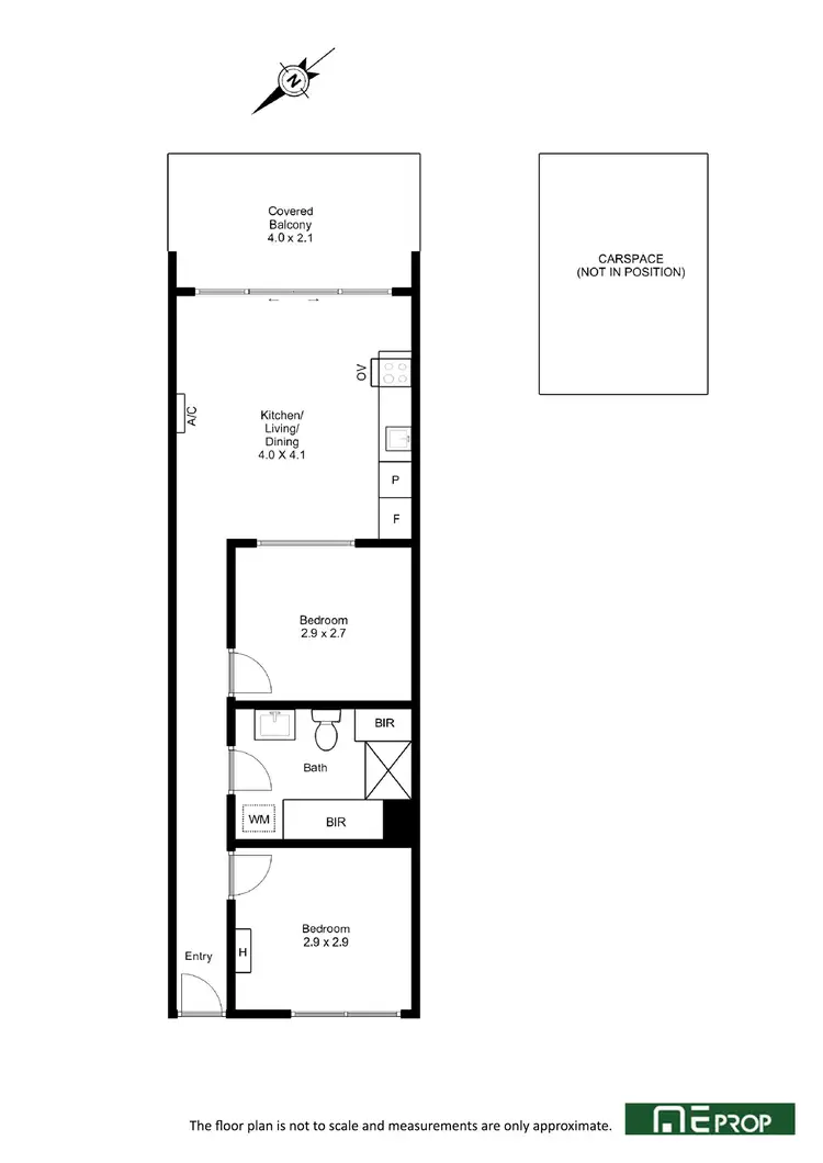 Floorplan of Homely apartment listing, 110/80 Ormond Street, Kensington VIC 3031
