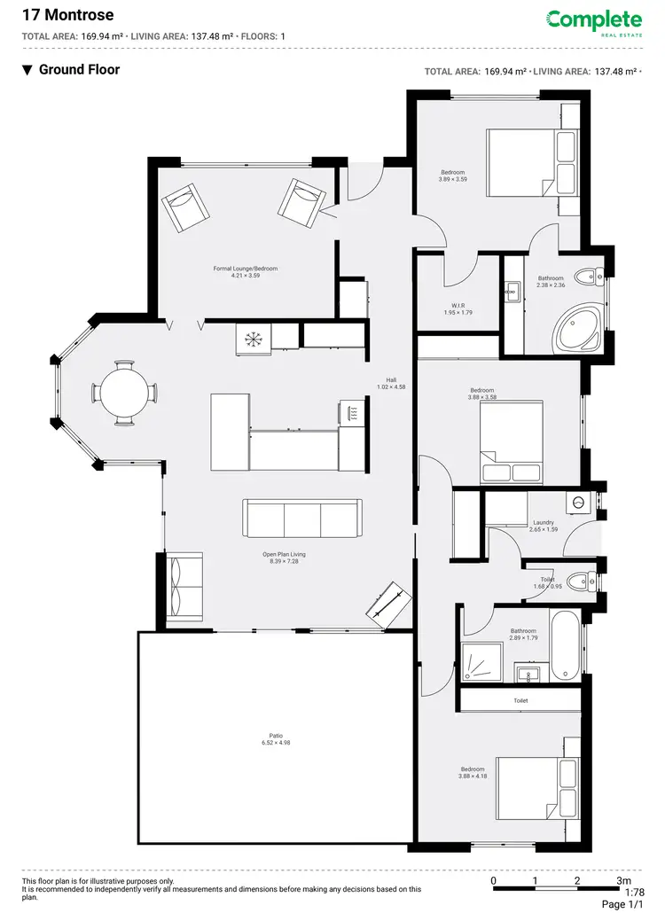 Floorplan of Homely house listing, 7 MONTROSE COURT, Mount Gambier SA 5290