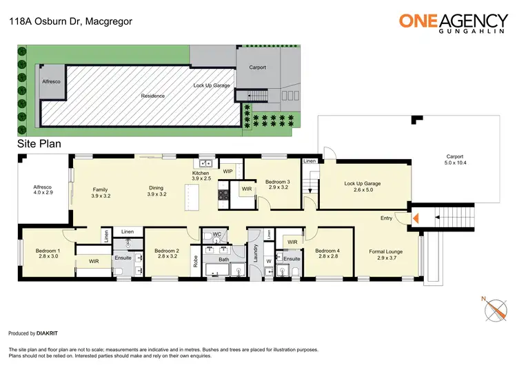 Floorplan of Homely house listing, 118A Osburn Drive, Macgregor ACT 2615