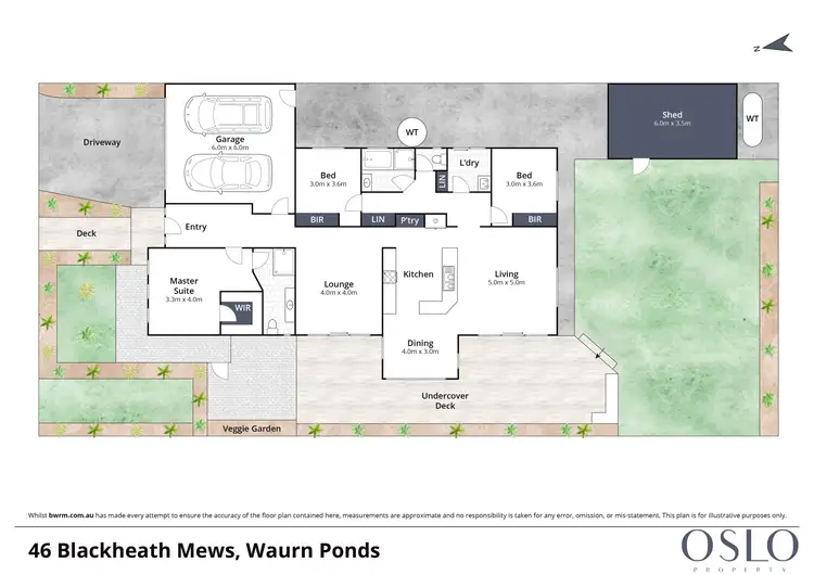 Floorplan of Homely house listing, 46 Blackheath Mews, Waurn Ponds VIC 3216