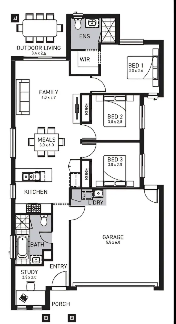 Floorplan of Homely house listing, 923 Bonifacio Road, Clyde VIC 3978