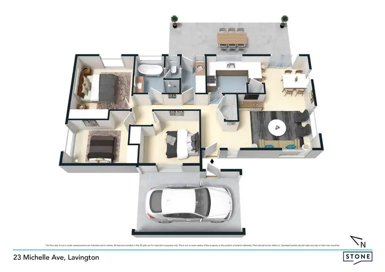Floorplan of Homely house listing, 23 Michelle Avenue, Lavington NSW 2641