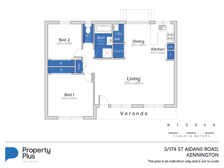 Floorplan of Homely unit listing, 3/174 St Aidans Road, Kennington VIC 3550