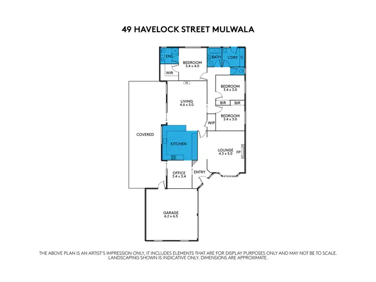 Floorplan of Homely house listing, 49 Havelock Street, Mulwala NSW 2647