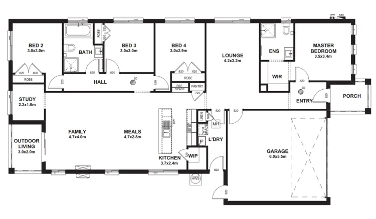 Floorplan of Homely house listing, Address available on request