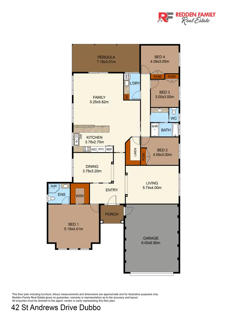 Floorplan of Homely house listing, 42 Saint Andrews Drive, Dubbo NSW 2830