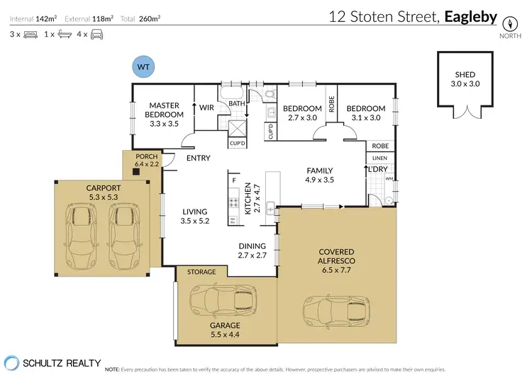 Floorplan of Homely house listing, 12 Stoten Street, Eagleby QLD 4207