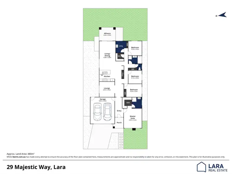 Floorplan of Homely house listing, 29 Majestic Way, Lara VIC 3212