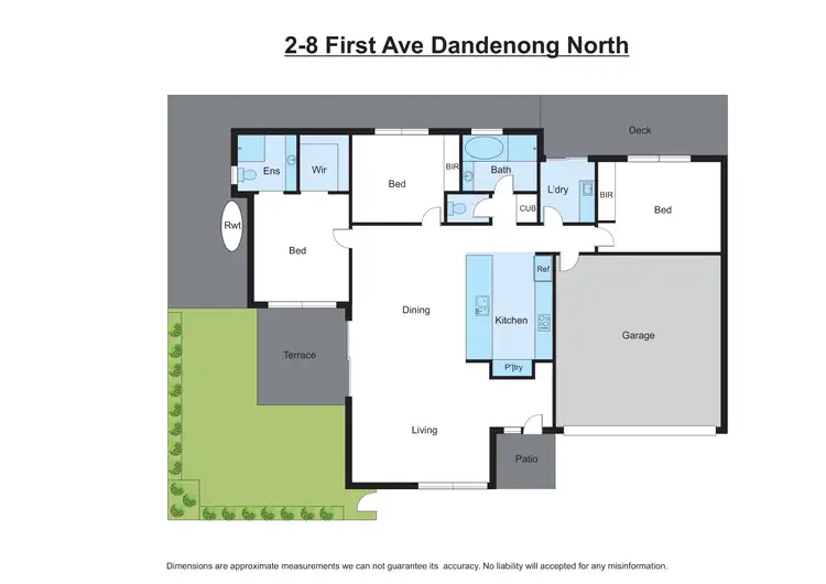 Floorplan of Homely unit listing, 2/8 First Avenue, Dandenong North VIC 3175