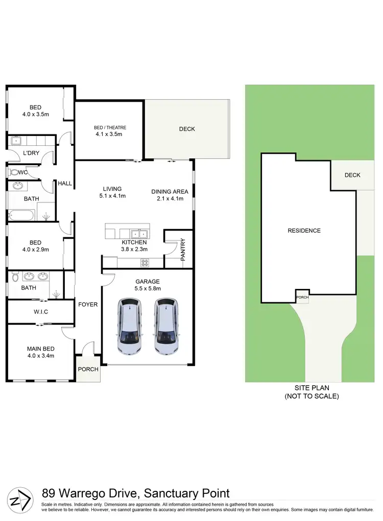 Floorplan of Homely house listing, 89 Warrego Drive, Sanctuary Point NSW 2540