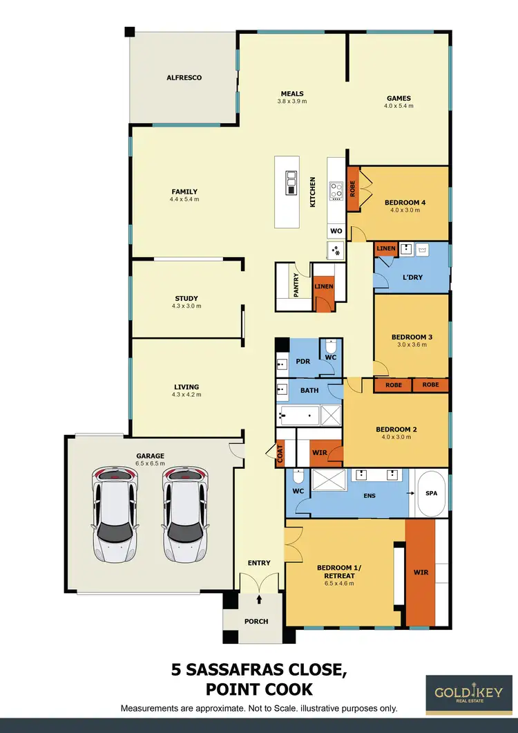 Floorplan of Homely house listing, 5 Sassafras Close, Point Cook VIC 3030