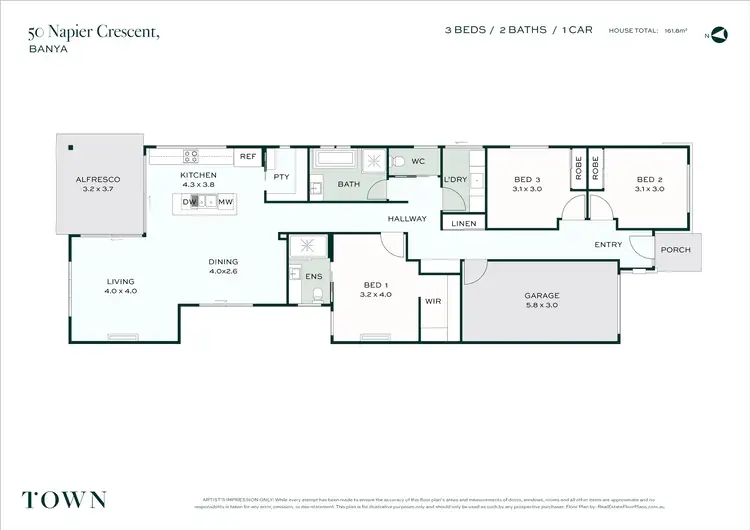 Floorplan of Homely house listing, 50 Napier Crescent, Banya QLD 4551