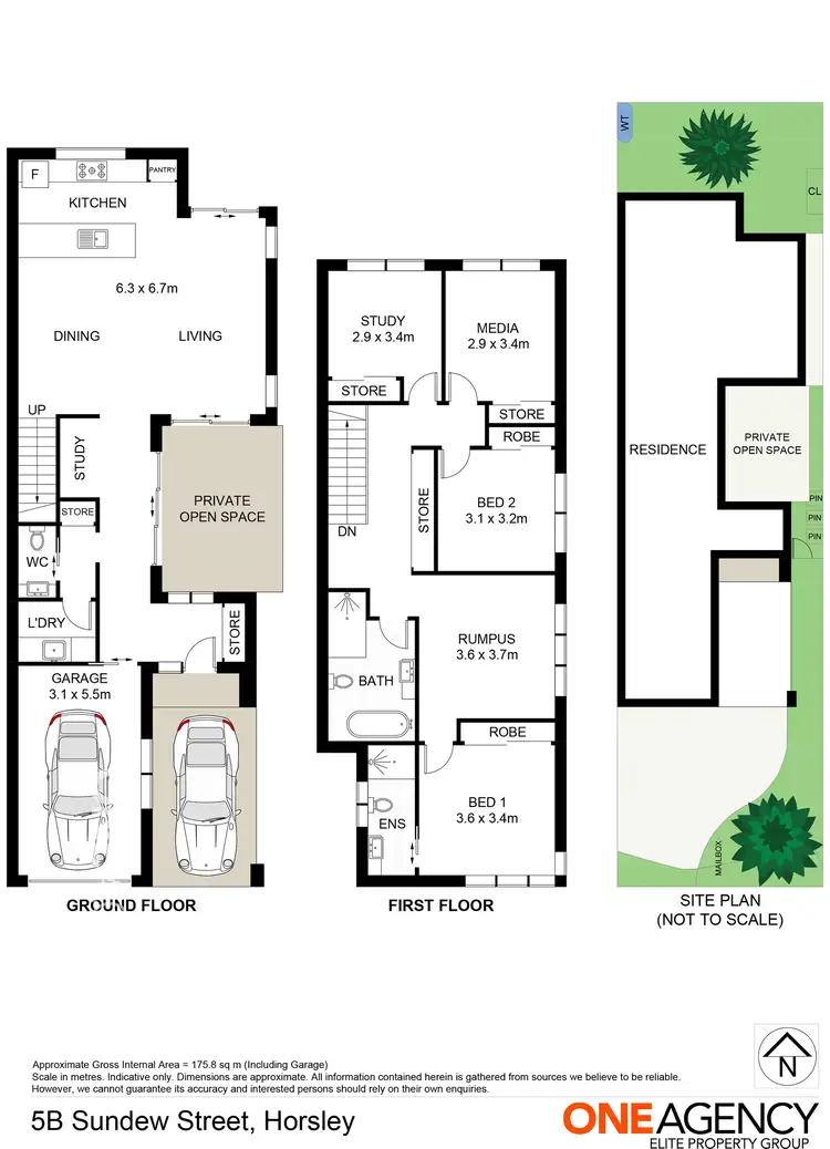 Floorplan of Homely townhouse listing, 5 Sundew Street, Horsley NSW 2530