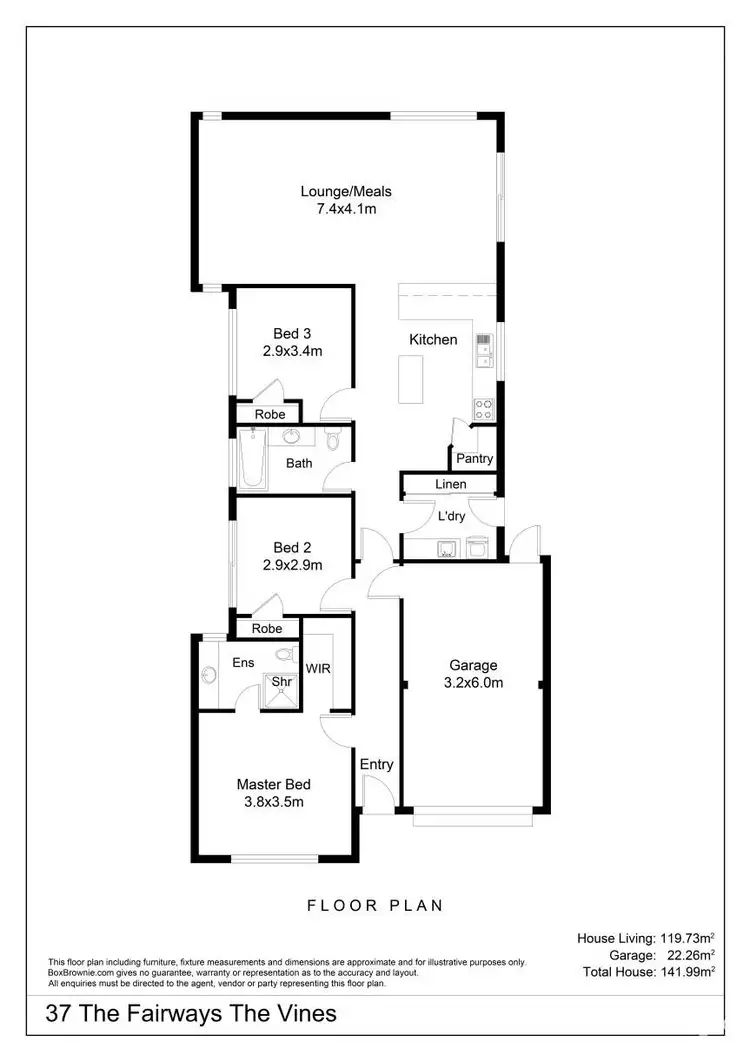 Floorplan of Homely house listing, 37 The Fairways, The Vines WA 6069