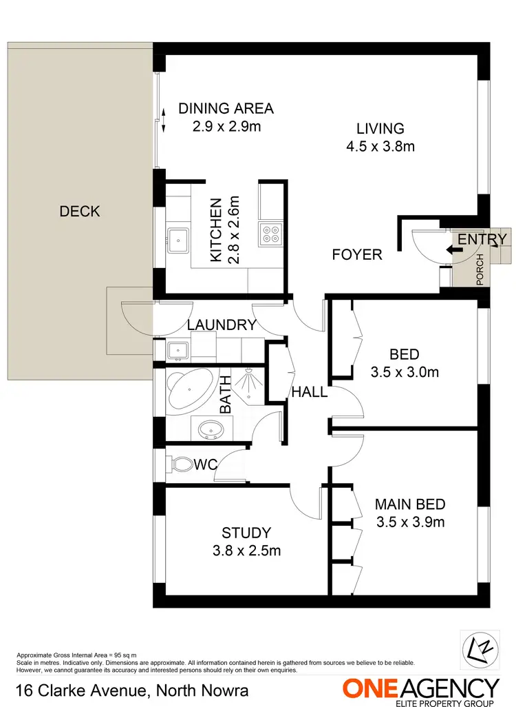 Floorplan of Homely house listing, 16 Clarke Avenue, North Nowra NSW 2541