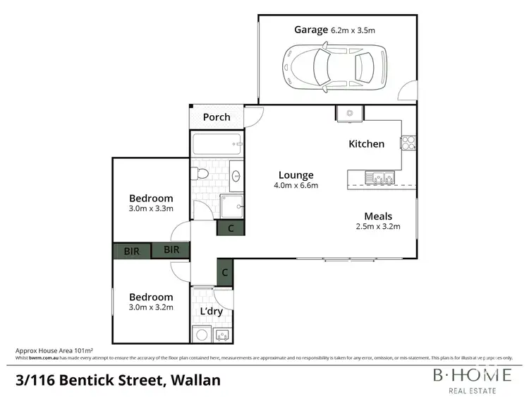 Floorplan of Homely unit listing, 3/116 Bentinck Street, Wallan VIC 3756
