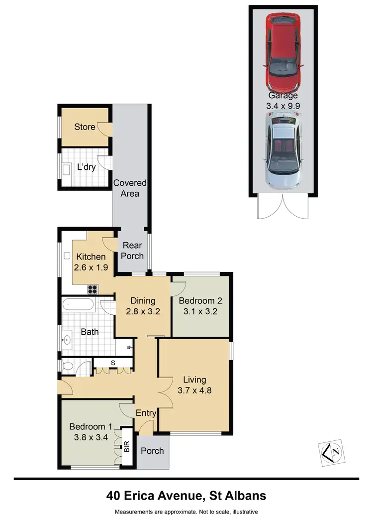 Floorplan of Homely house listing, 40 Erica Avenue, St Albans VIC 3021