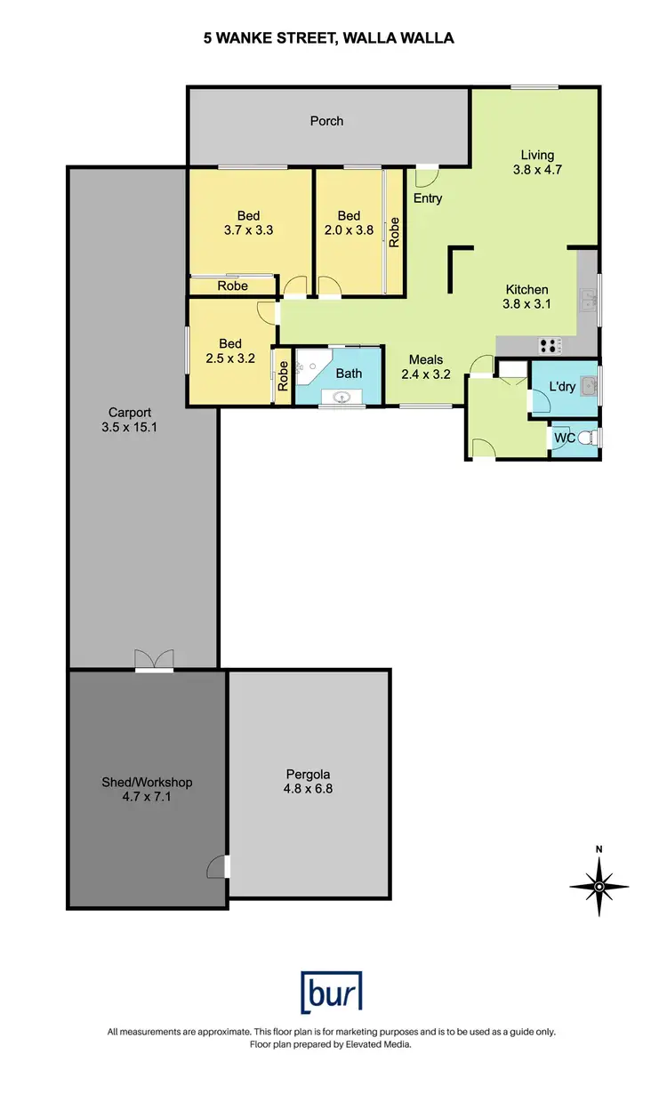 Floorplan of Homely house listing, 5 Wenke Street, Walla Walla NSW 2659