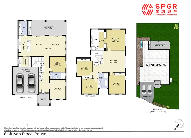 Floorplan of Homely house listing, 6 Kirwan Place, Rouse Hill NSW 2155