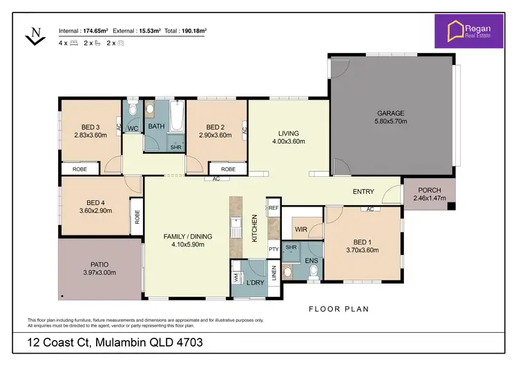 Floorplan of Homely house listing, 12 Coast Court, Mulambin QLD 4703