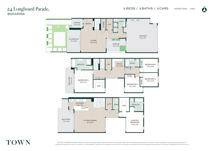 Floorplan of Homely house listing, 24 Longboard Parade, Bokarina QLD 4575