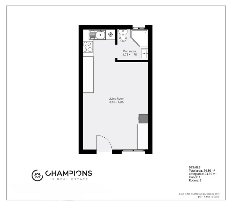 Floorplan of Homely unit listing, 27/1-21 Anderson Road, Woree QLD 4868