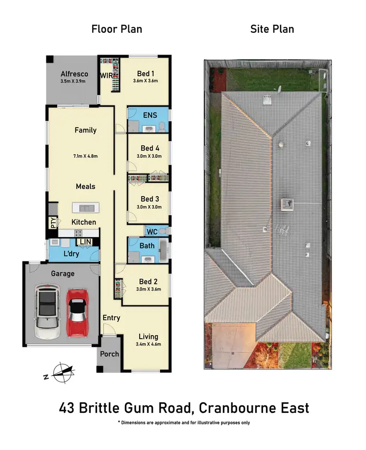 Floorplan of Homely house listing, 43 Brittle Gum Road, Cranbourne East VIC 3977