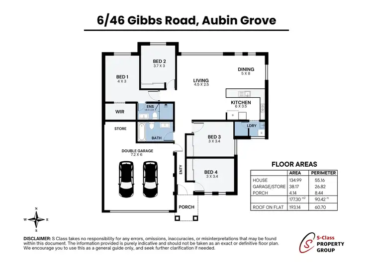 Floorplan of Homely house listing, 6/46 Gibbs Road, Aubin Grove WA 6164