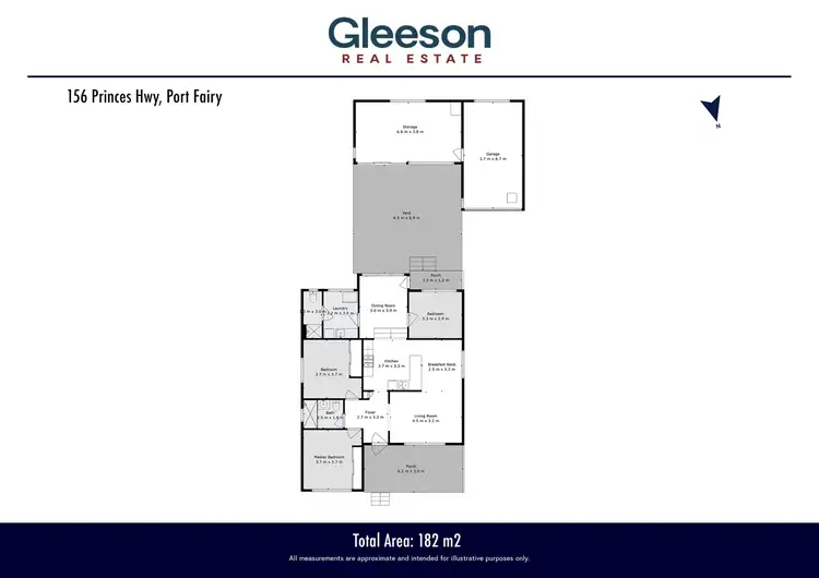 Floorplan of Homely house listing, 156 Princes Highway, Port Fairy VIC 3284