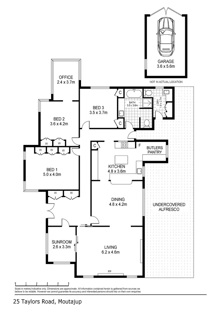 Floorplan of Homely house listing, 25 Taylors Road, Moutajup VIC 3294