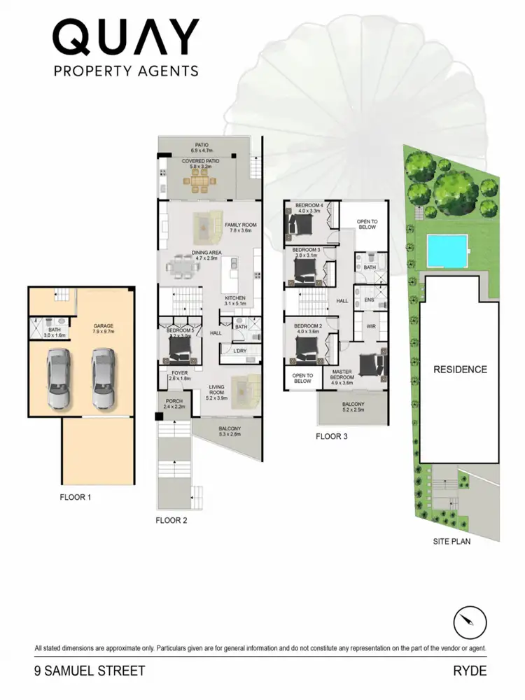 Floorplan of Homely semi-detached listing, 9 Samuel Street, Ryde NSW 2112