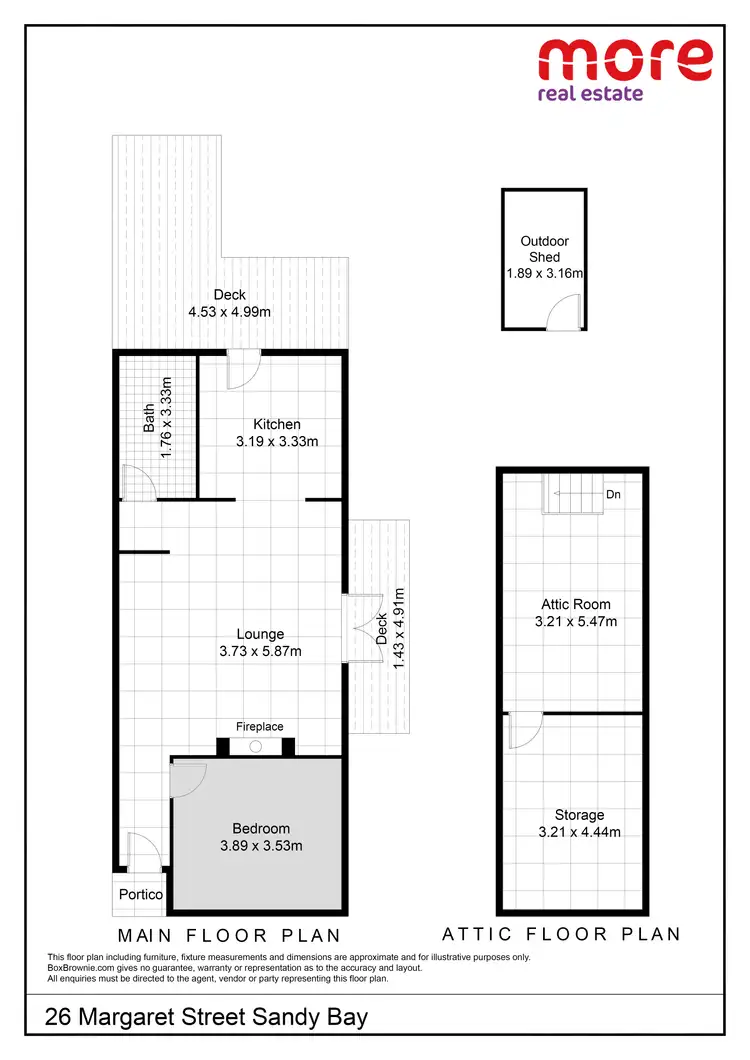 Floorplan of Homely house listing, 26 Margaret Street, Sandy Bay TAS 7005