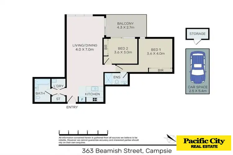 Floorplan of Homely apartment listing, 363 Beamish Street, Campsie NSW 2194