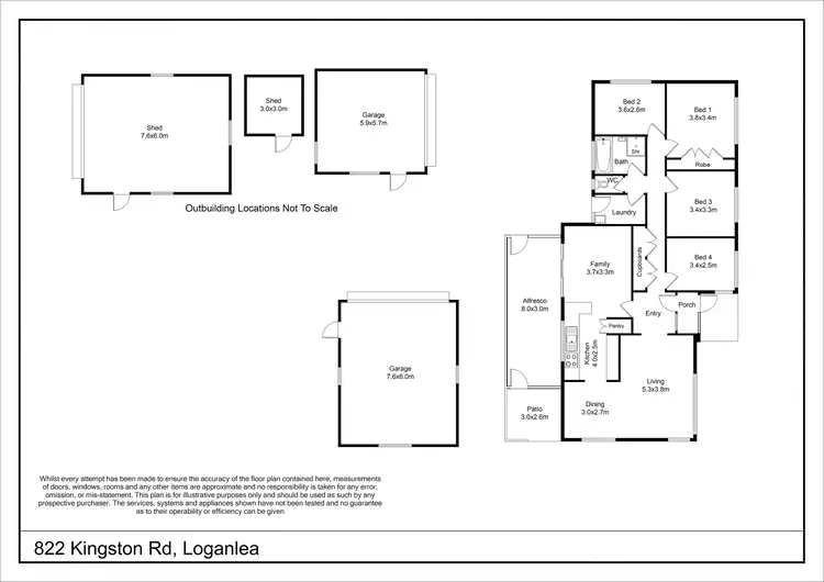 Floorplan of Homely house listing, 822 Kingston Road, Loganlea QLD 4131