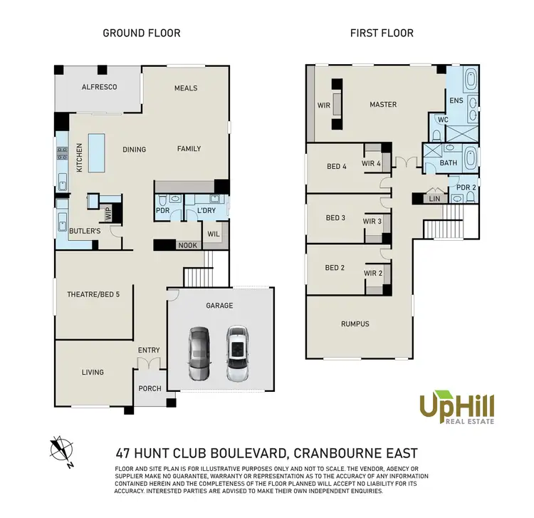 Floorplan of Homely house listing, 47 HUNT CLUB BOULEVARD, Cranbourne East VIC 3977