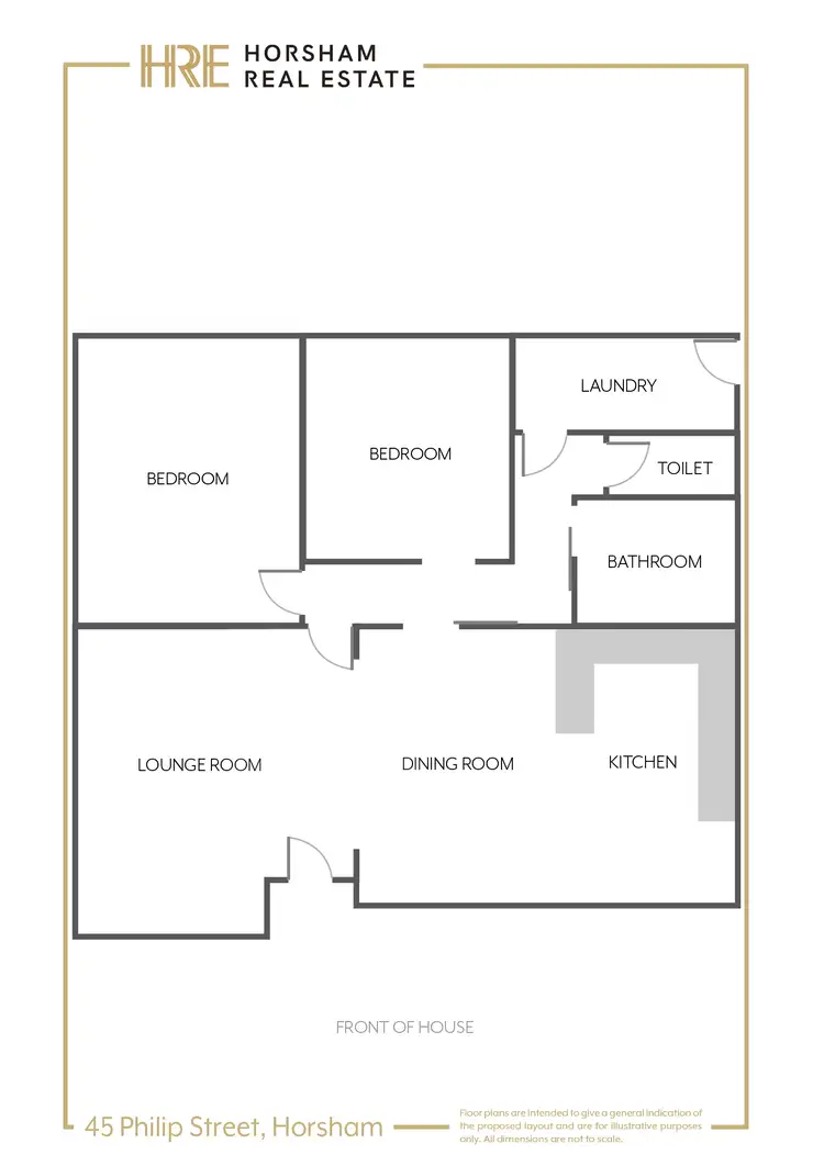 Floorplan of Homely house listing, 45 Philip Street, Horsham VIC 3400